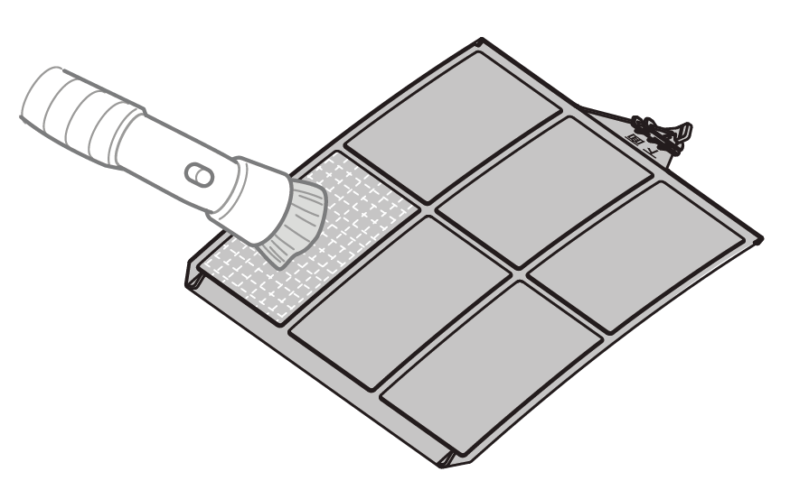 清洁过滤网上的灰尘