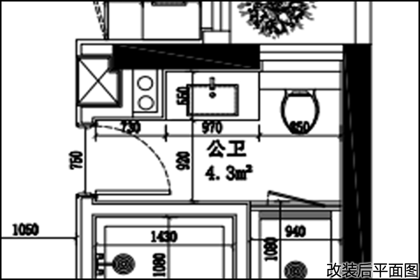 改装后平面图
