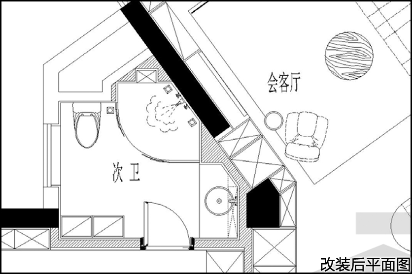 改装后平面图