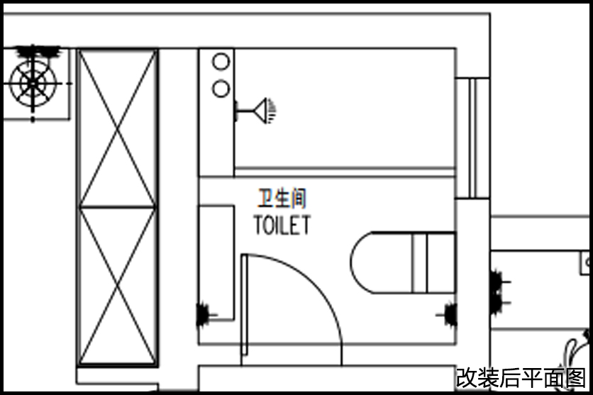 改装后平面图