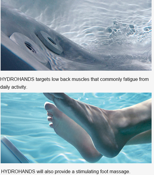 HYDROHANDS is especially effective in a Flotation Tub
	